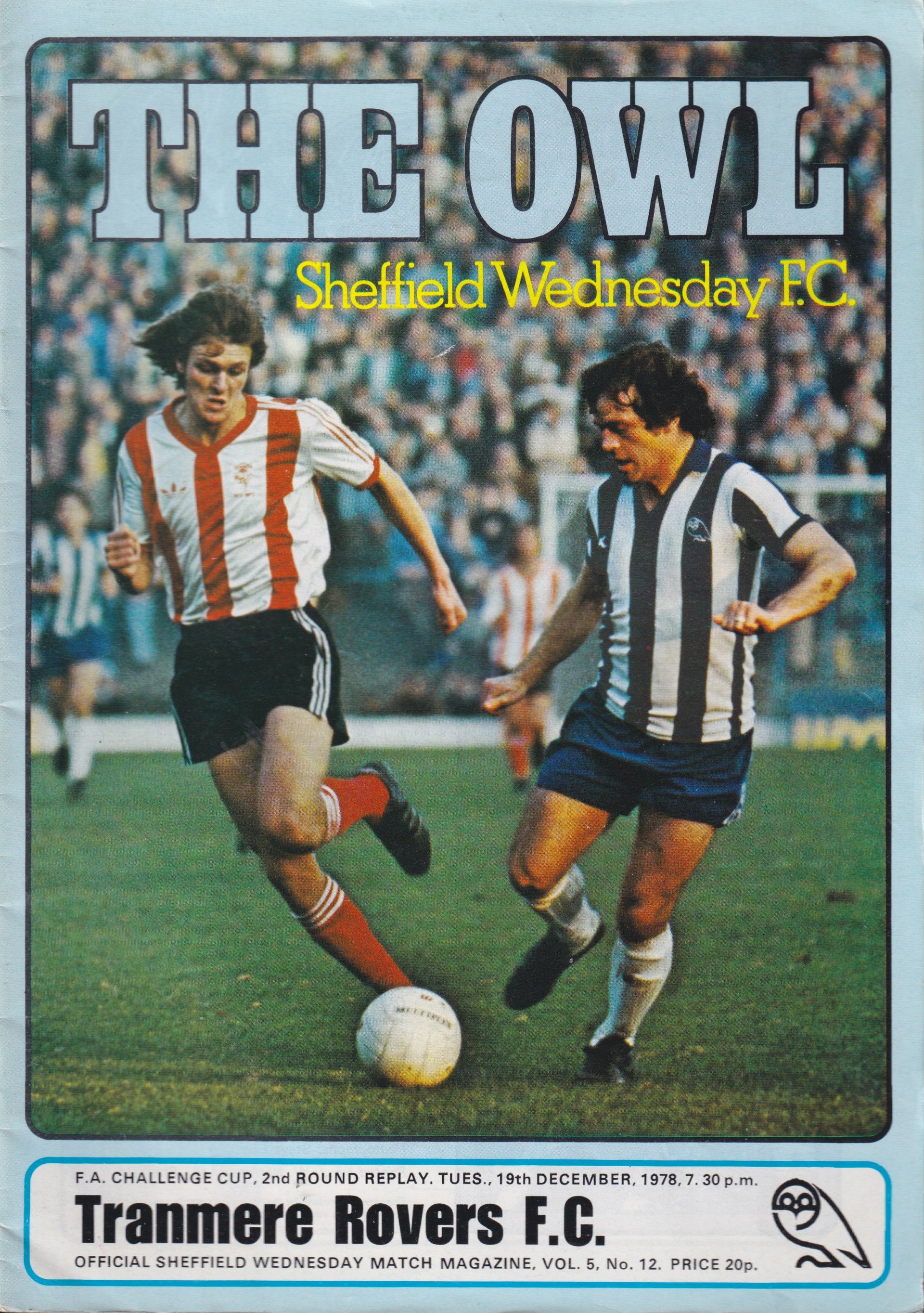 Sheffield Wednesday v Tranmere Rovers match programme